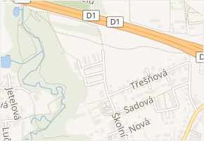 Na Sídlišti II v obci Průhonice - mapa ulice
