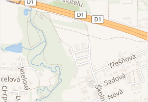 Na Sídlišti III v obci Průhonice - mapa ulice