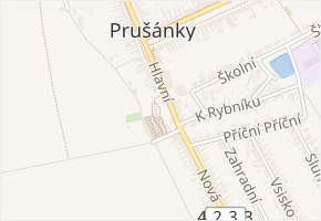 Hřbitovní v obci Prušánky - mapa ulice