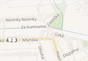 Krátká v obci Prušánky - mapa ulice