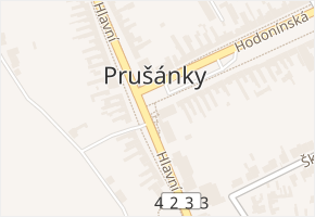 Prušánky v obci Prušánky - mapa části obce