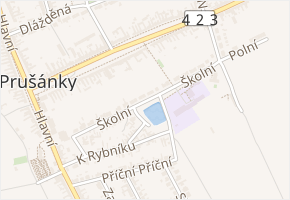 Školní v obci Prušánky - mapa ulice