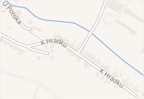 K Hrádku v obci Prusinovice - mapa ulice