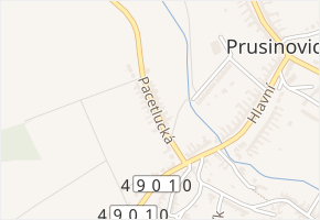 Pacetlucká v obci Prusinovice - mapa ulice
