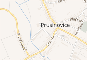 Podzahradí v obci Prusinovice - mapa ulice