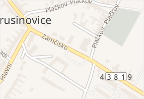 Zámčisko v obci Prusinovice - mapa ulice