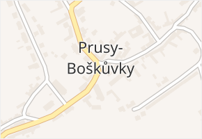 Moravské Prusy v obci Prusy-Boškůvky - mapa části obce