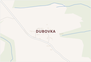 Dubovka v obci Psáře - mapa části obce