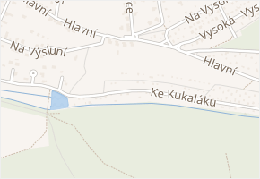 Ke Kukaláku v obci Psáry - mapa ulice