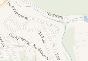 Pod Vápenkou v obci Psáry - mapa ulice