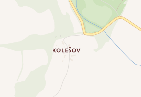 Kolešov v obci Pšov - mapa části obce