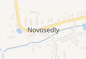 Novosedly v obci Pšov - mapa části obce