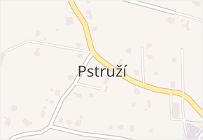 Pstruží v obci Pstruží - mapa části obce