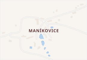 Maníkovice v obci Ptýrov - mapa části obce