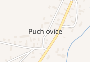 Puchlovice v obci Puchlovice - mapa části obce