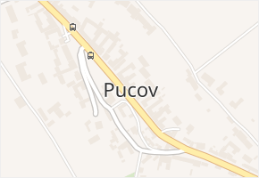 Pucov v obci Pucov - mapa části obce