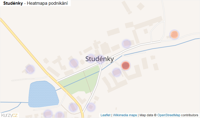 Mapa Studénky - Firmy v části obce.