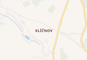 Klíčnov v obci Pulečný - mapa části obce