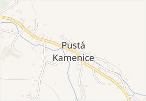 Pustá Kamenice v obci Pustá Kamenice - mapa části obce