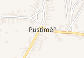 Pustiměř v obci Pustiměř - mapa části obce