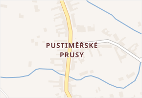 Pustiměřské Prusy v obci Pustiměř - mapa části obce