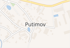 Putimov v obci Putimov - mapa části obce