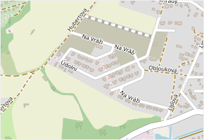 Údolní v obci Pyšely - mapa ulice