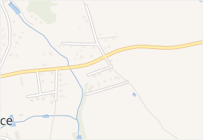 V Rákosí v obci Pyšely - mapa ulice