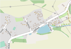 Vilová v obci Pyšely - mapa ulice