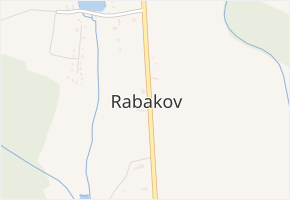 Rabakov v obci Rabakov - mapa části obce