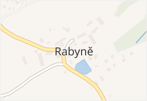 Rabyně v obci Rabyně - mapa části obce