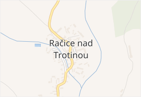 Račice nad Trotinou v obci Račice nad Trotinou - mapa části obce