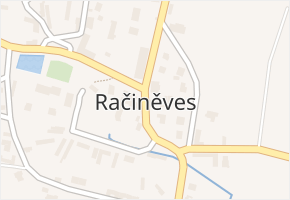 Račiněves v obci Račiněves - mapa části obce