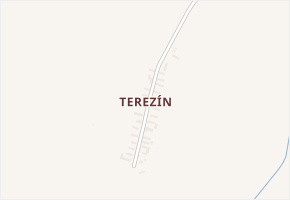 Terezín v obci Radenín - mapa části obce
