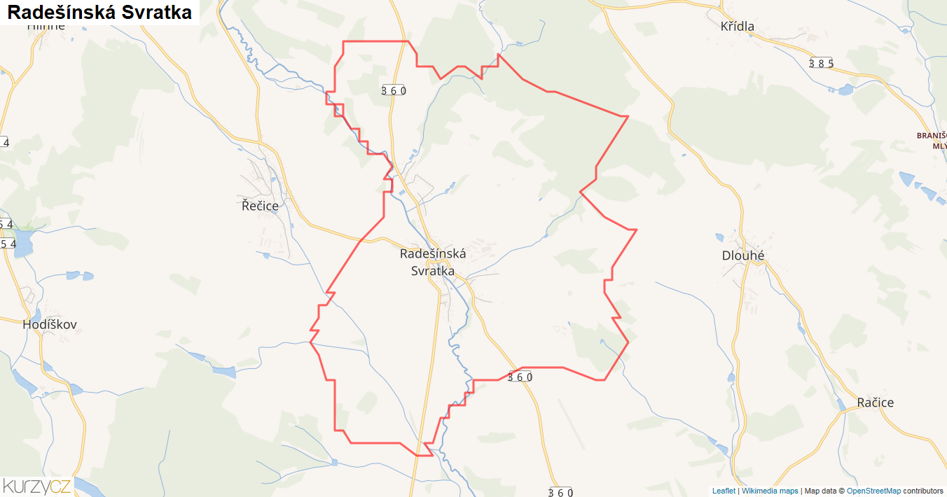 Radešínská Svratka - Doprava