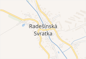 Radešínská Svratka v obci Radešínská Svratka - mapa části obce
