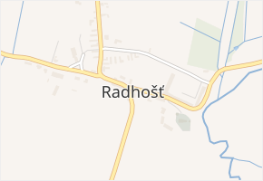 Radhošť v obci Radhošť - mapa části obce
