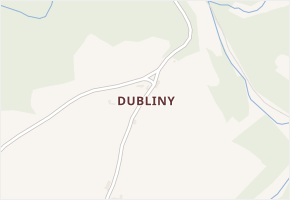 Dubliny v obci Radíč - mapa části obce