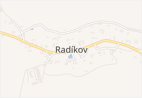 Radíkov v obci Radíkov - mapa části obce