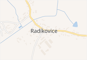 Radíkovice v obci Radíkovice - mapa části obce