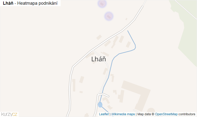 Mapa Lháň - Firmy v části obce.