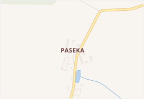 Paseka v obci Radkov - mapa části obce