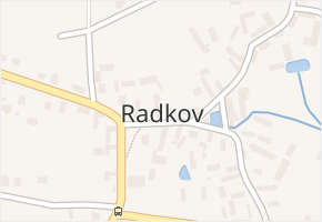 Radkov v obci Radkov - mapa části obce