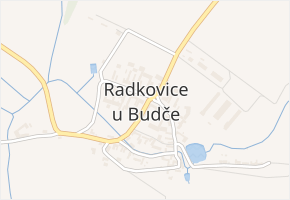 Radkovice u Budče v obci Radkovice u Budče - mapa části obce