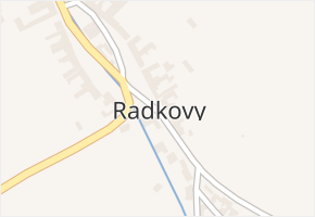 Radkovy v obci Radkovy - mapa části obce