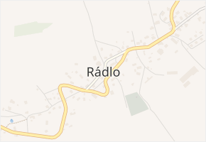 Rádlo v obci Rádlo - mapa části obce
