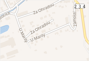 U Marily v obci Radnice - mapa ulice