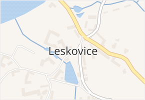 Leskovice v obci Radomyšl - mapa části obce