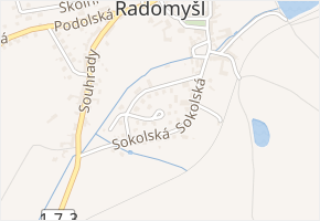 Na Trávníkách v obci Radomyšl - mapa ulice