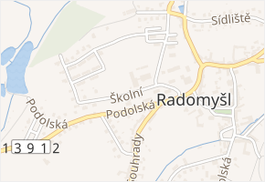 Školní v obci Radomyšl - mapa ulice